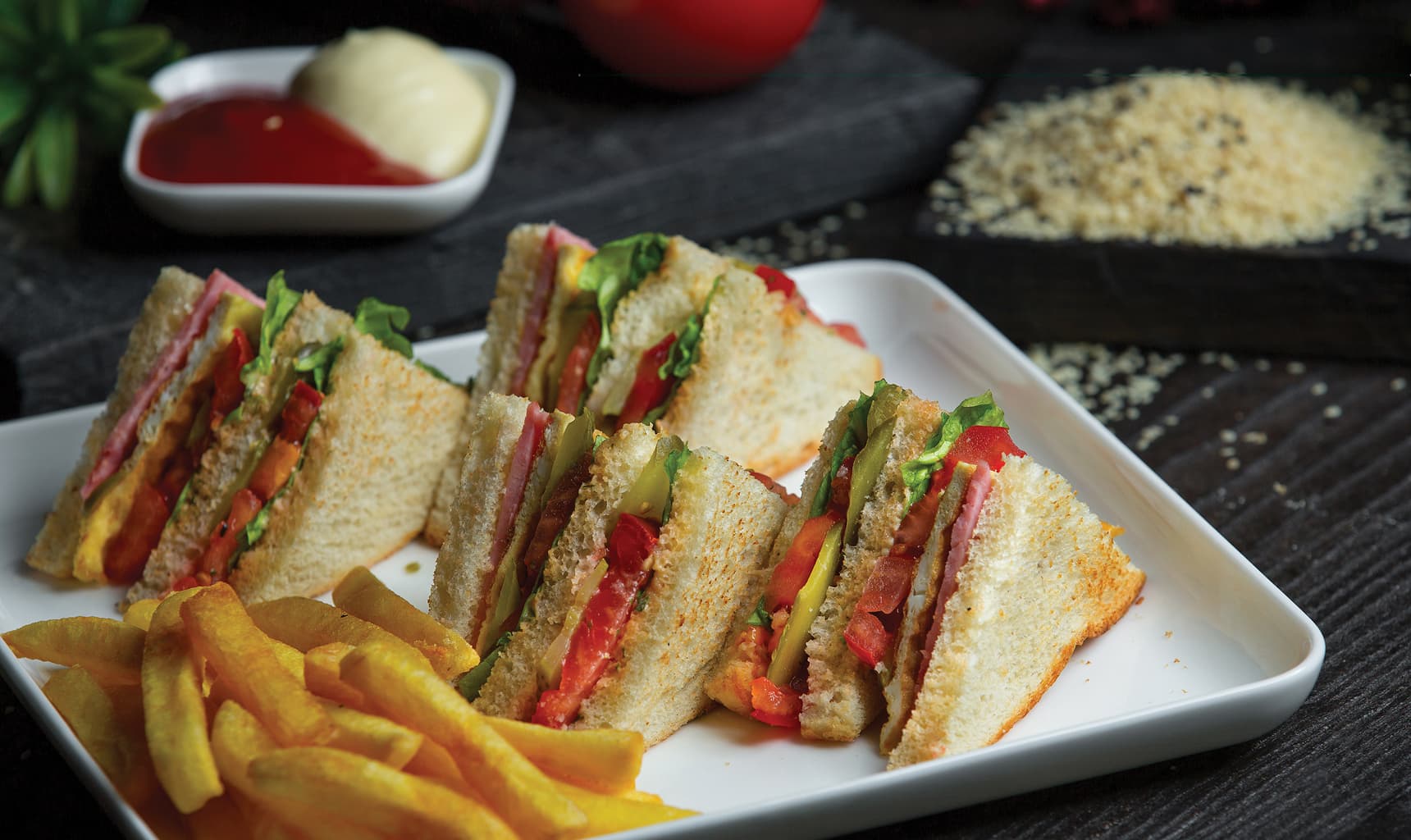 A vibrant spread of healthy treats from Moru's Treats